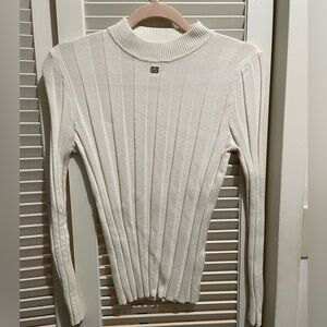 Sandro Ribbed Long Sleeve Top